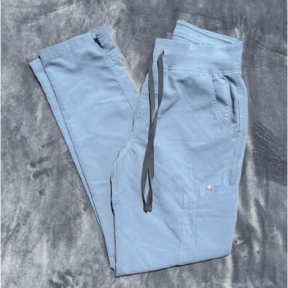Figs Dusty Blue Yola Skinny